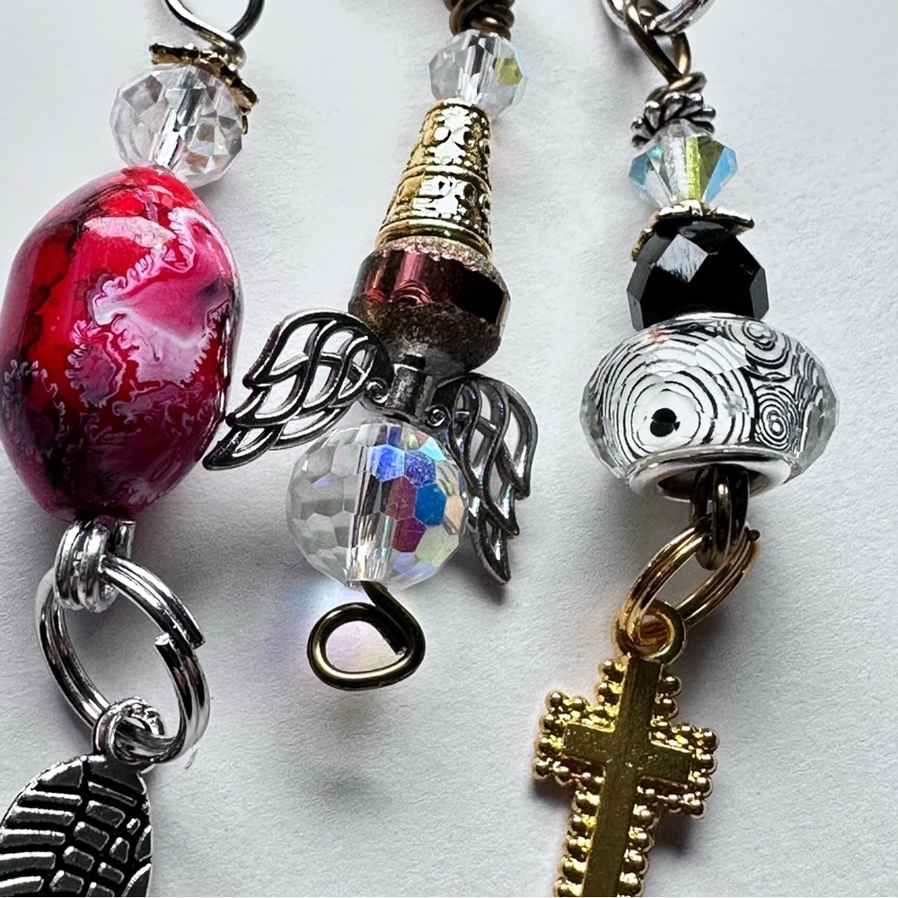 Brooch | Hand Crafted | Glass Beaded |  Pin Artisan Multicolor Wire-Wrapped OOAK